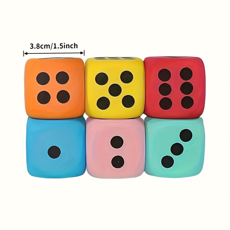 3pcs Large EVA Soft Foam Random Color Dice Set